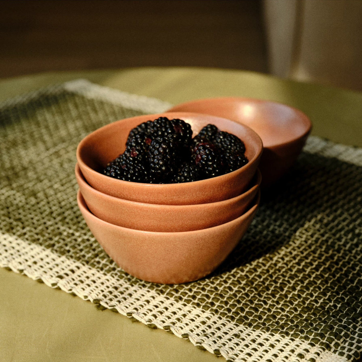 Little Bowls by Fable Home, featured in a canyonclay color finish. – #canyonclay