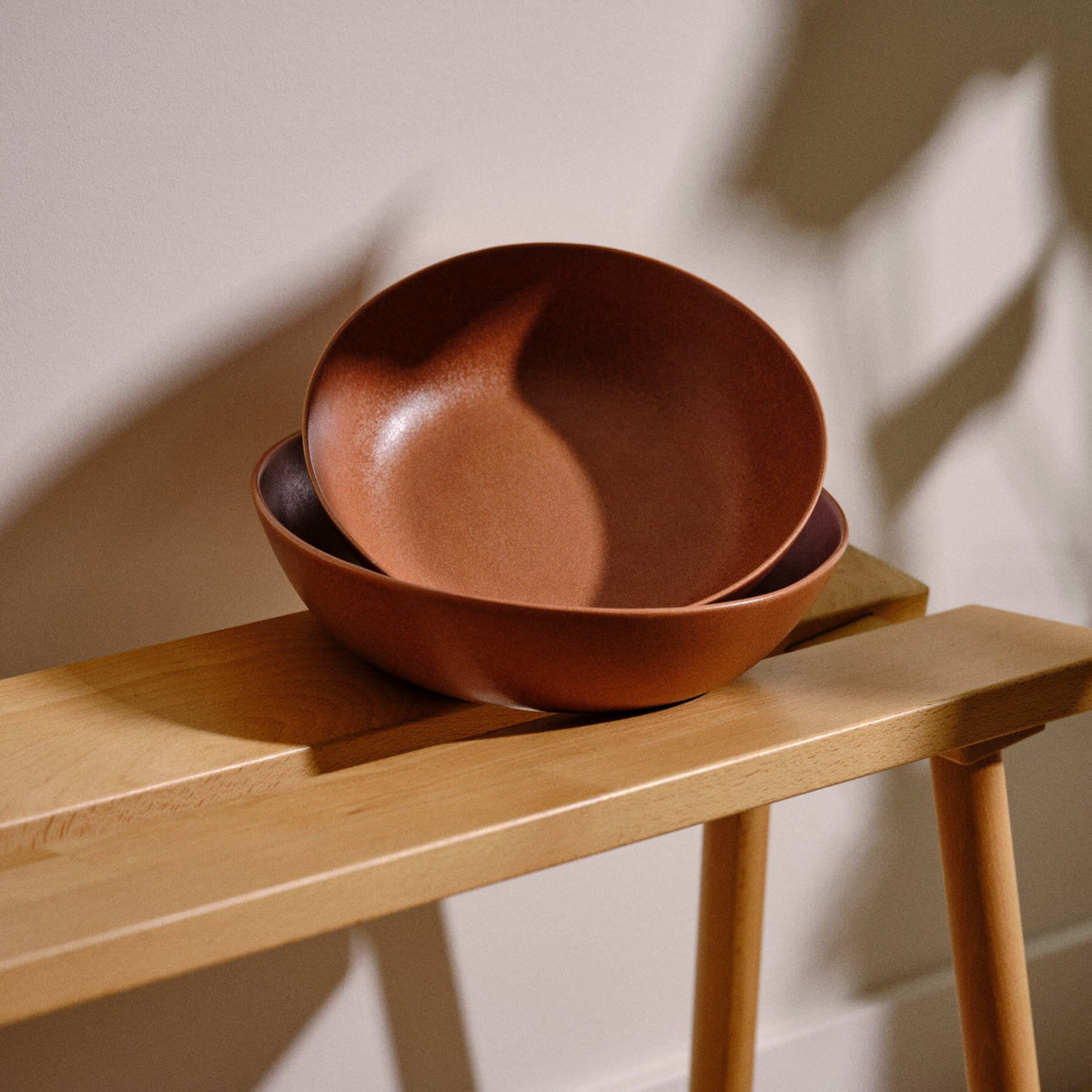 Low Serving Bowls by Fable Home, featured in a canyonclay color finish. – #canyonclay