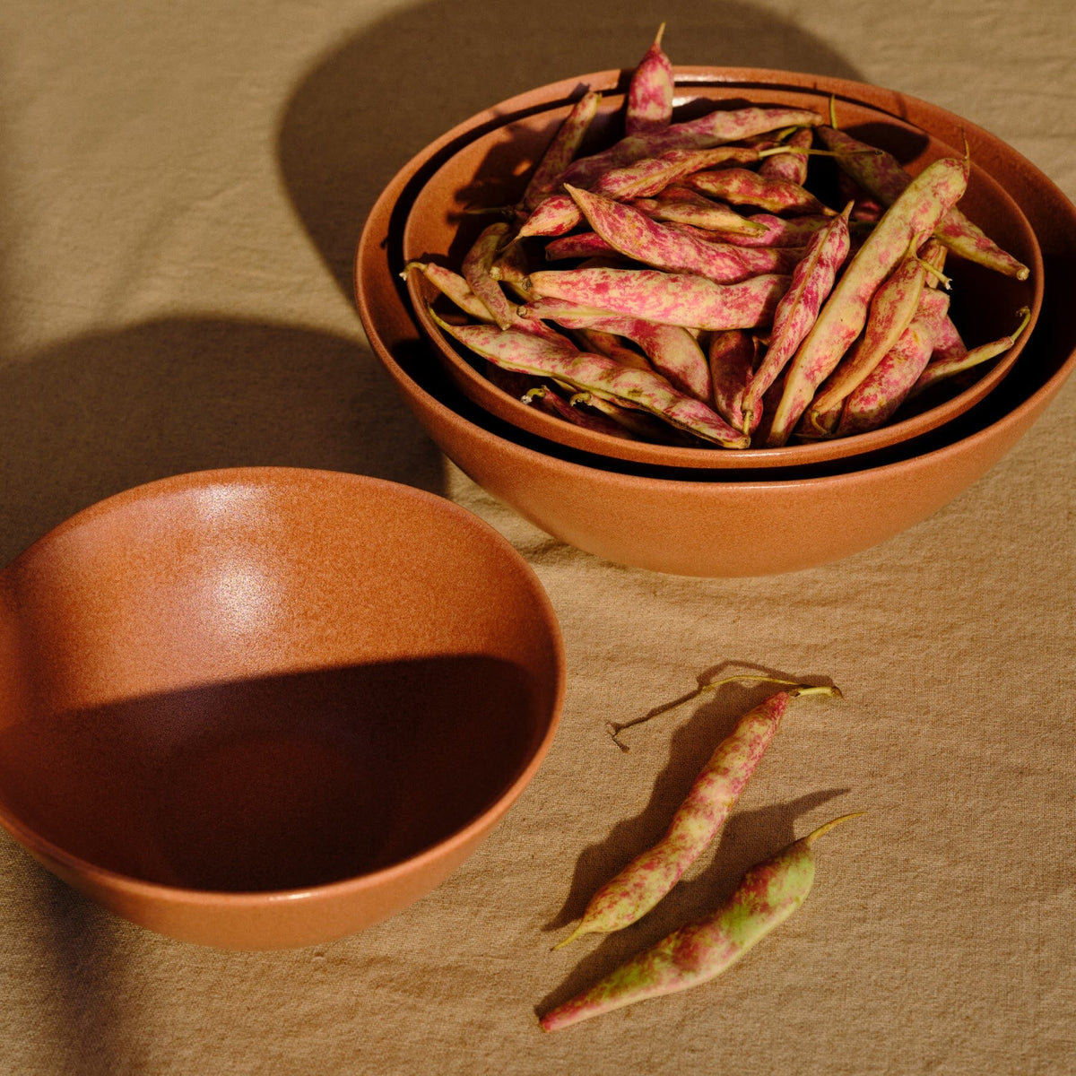 Nested Serving Bowls by Fable Home, featured in a canyonclay color finish. – #canyonclay